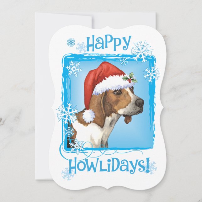 Tarjeta Festiva Feliz travesía de Howlidays Trek (Anverso)
