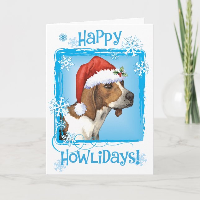 Tarjeta Festiva Feliz travesía de Howlidays Trek (Anverso)
