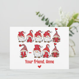 Tarjeta Festiva Feliz V - Aula de Leer Gnome Day