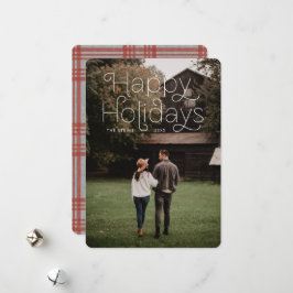 Tarjeta Festiva Feliz Vacación Simple