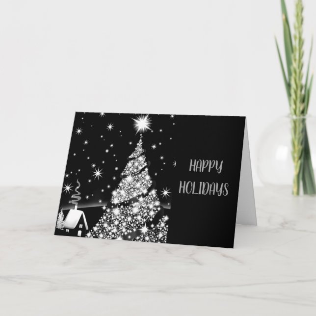 TARJETA FESTIVA ***FELIZ VACACIONES DE NUESTRA CASA A LA TUYA** (Anverso)