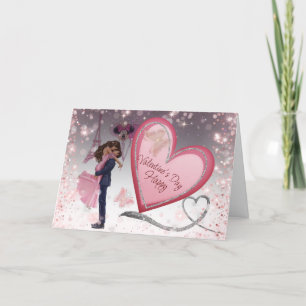 Tarjeta Festiva feliz Valentin de Torre Eiffel