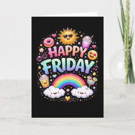 Tarjeta Festiva Feliz viernes