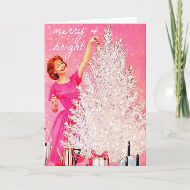 Tarjeta Festiva feliz y brillante (Anverso)