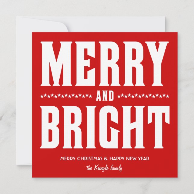 Tarjeta Festiva Feliz y brillante con la foto de encargo alt (Anverso)