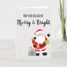Feliz y brillante Santa Personalizada