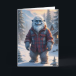 Tarjeta Festiva Feliz Yeti<br><div class="desc">¿Buscas una tarjeta de vacaciones divertidas y festivas? ¡Este Yeti adorable, con una cómoda cubierta de carteles, te hará sonreír a tus seres queridos! El diseño lúdico es perfecto para extender la alegría de las vacaciones, y el saludo interno de "You Yeti to deck of Holly? Feliz Navidad y Feliz...</div>