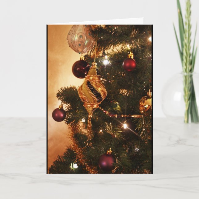 Tarjeta Festiva Feliz Yule (Anverso)