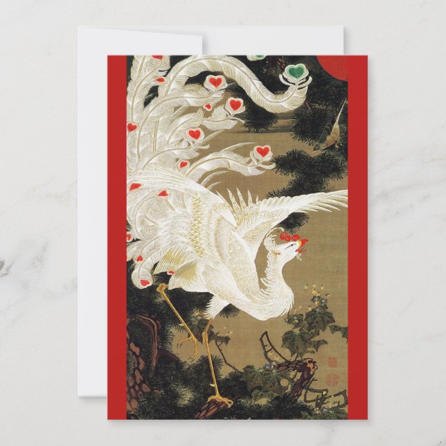 Tarjeta Festiva FÉNIX VOLADORA DEL AMOR,Plumas,Corazones Día de Sa (Anverso)