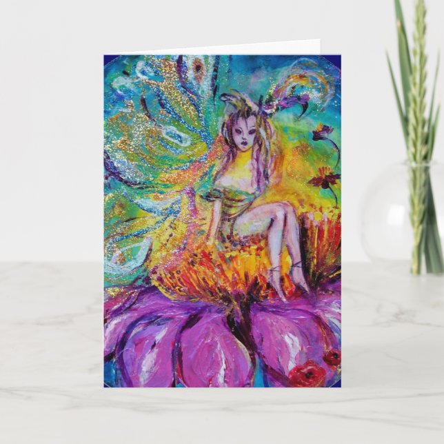 TARJETA FESTIVA FERIA POR LA NOCHE (Anverso)