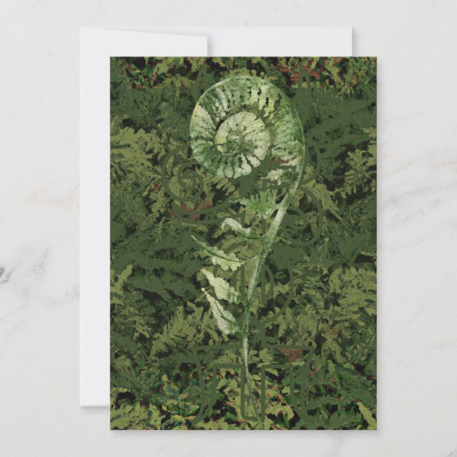 Tarjeta Festiva Fern (Anverso)