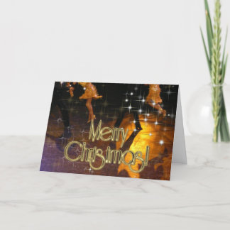 Tarjeta Festiva FEROSAS Bailarinas navideñas PERSONALIZADAS