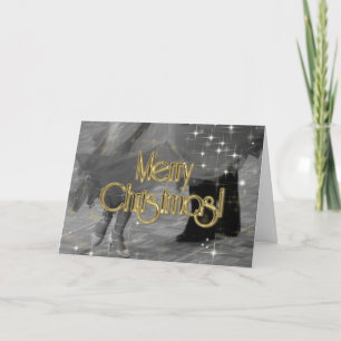 Tarjeta Festiva FEROSAS Bailarinas navideñas PERSONALIZADAS