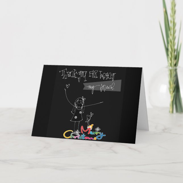 TARJETA FESTIVA ***FEROSAS NAVIDAD*** A MI ****AMIGO INCREÍBLE*** (Anverso)