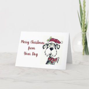 TARJETA FESTIVA ***FEROSAS NAVIDAD*** DE ***TU PERRO***