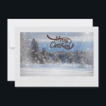 Tarjeta Festiva Ferry Christmas Card Breathtake Winter Scene<br><div class="desc">Uno de los Navidades más amables Card Winter Scene. Silencio y sereno</div>