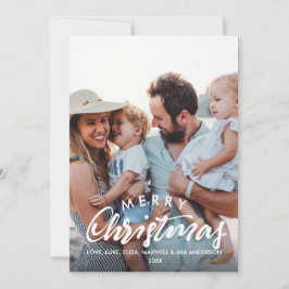 Tarjeta Festiva FERRY CHRISTMAS Esbozada Foto Personalizada