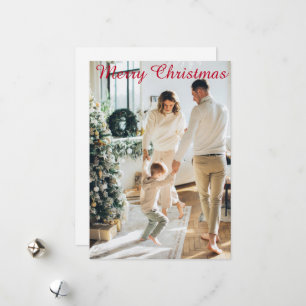 Tarjeta Festiva Ferry Christmas personalizado imagen Flat Holiday 