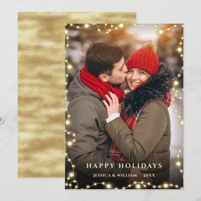 Tarjeta Festiva Ferry Christmas Sparkle Lights (Anverso / Reverso)