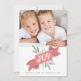 Tarjeta Festiva Festejo fotográfico del feriado de Navidades