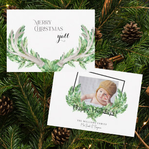 Tarjeta Festiva Festejos navideños felices todos