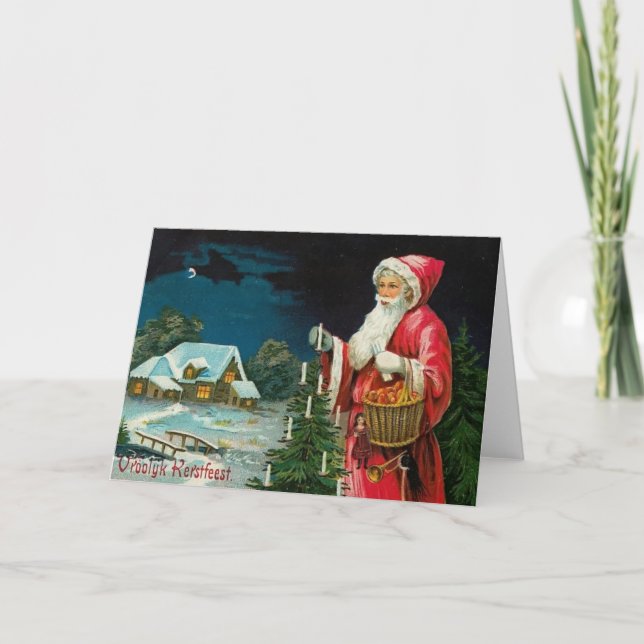 Tarjeta Festiva Festival de Kerstfeest de Vroolyk (Anverso)