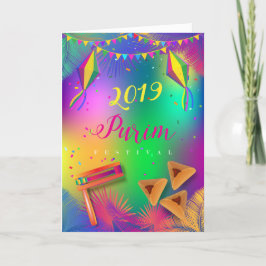 Tarjeta Festiva Festival Happy Purim