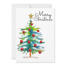 Festive Christmas Tree With Red Ornaments