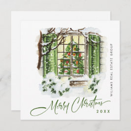 Tarjeta Festiva Festive Country House Christmas Corporate Greeting