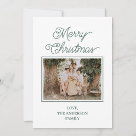 Tarjeta Festiva Festive Merry And Bright Christmas 