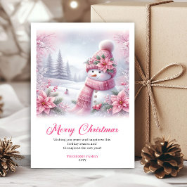 Tarjeta Festiva Festive Snowy Forest Kids Download Christmas Card