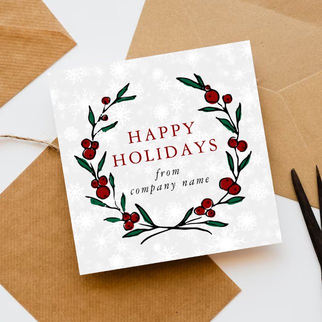 Tarjeta Festiva Festive Wreath Merry Christmas Happy (Subido por el creador)