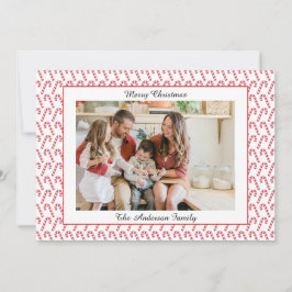 Tarjeta Festiva Festividad Casual Merry Christmas Photo Card