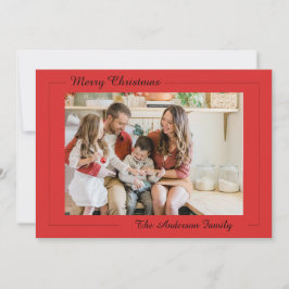 Tarjeta Festiva Festividad Casual Merry Christmas Photo Card
