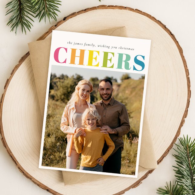 Tarjeta Festiva Festividad colorida Navidades cuatro fotos (Subido por el creador)