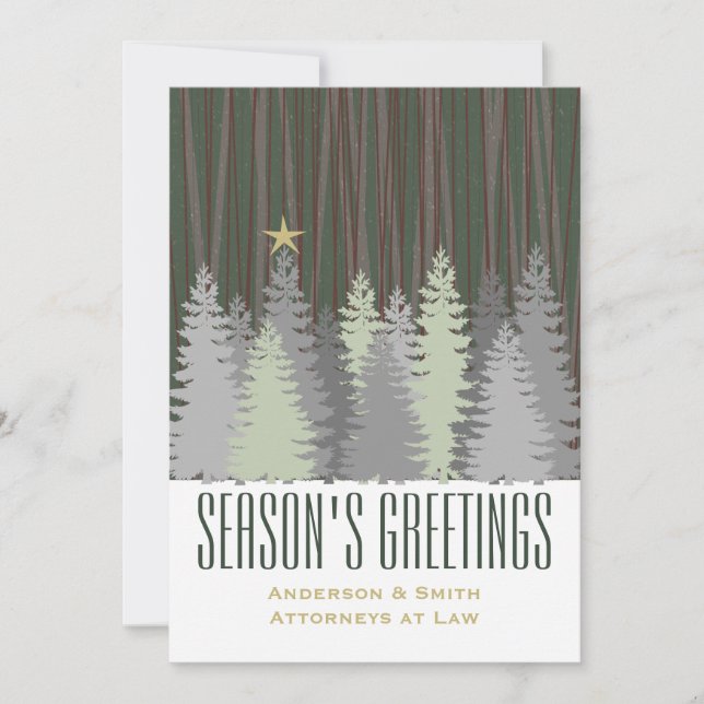 Tarjeta Festiva Festividad comercial Gold Star (Anverso)