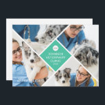 Tarjeta Festiva Festividad comercial moderna y sencilla de cuatro<br><div class="desc">El logotipo de su empresa y cuatro (4) fotos pueden ser añadidas Disponible aquí: http://www.zazzle.com/store/selectpartysupplies</div>