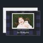 Tarjeta Festiva Festividad de búfalo en la Marina Hanukkah<br><div class="desc">Patrón de comprobación de búfalo festivo con color editable; Foto(s) cortesía del fotógrafo Boda de Leeds,  John Hope. Visitarlo en http://www.johnhopephotography.com</div>