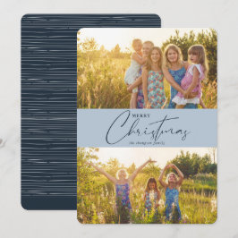 Tarjeta Festiva Festividad de escritura navideña moderna simple