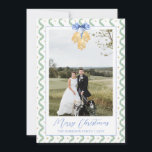 Tarjeta Festiva Festividad de foto de época de Garland Jingle Bell<br><div class="desc">Navidades de acuarela Garland Jingle Bells Vintage Photo Card. Esta hermosa tarjeta de fotos de Navidad incluye Navidades de acuarela garland campanas de jingle doradas y marco azul para una foto. Es perfecto si buscas una tarjeta de foto clásica, sureña y grandiosa para Navidad. Envíame un mensaje para cualquier ajuste...</div>