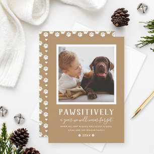 Tarjeta Festiva Festividad de foto de perro de Tan inolvidable año