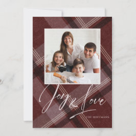 Tarjeta Festiva Festividad de fotos de amor y alegría en Borgoña