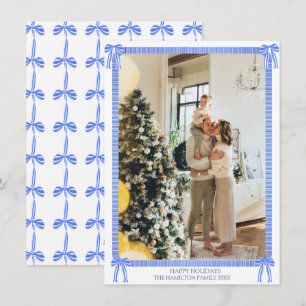 Tarjeta Festiva Festividad de la cinta azul