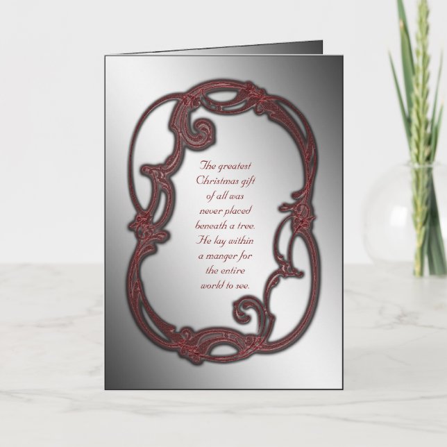 Tarjeta Festiva Festividad de los Navidades cristianos (Anverso)