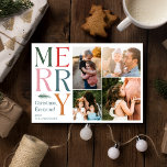 Tarjeta Festiva Festividad de los Navidades de familia de Collage<br><div class="desc">Nuestra moderna tarjeta de felicitación para Navidades de vacaciones en familia de Collage de fotos es la manera perfecta de compartir la alegría y el calor de la temporada con sus seres queridos. Esta carta vibrante y festiva está diseñada para capturar la esencia de la unión y la celebración, lo...</div>