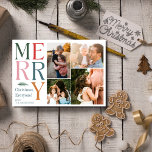 Tarjeta Festiva Festividad de los Navidades de familia de Collage<br><div class="desc">Nuestra moderna tarjeta de felicitación para Navidades de vacaciones en familia de Collage de fotos es la manera perfecta de compartir la alegría y el calor de la temporada con sus seres queridos. Esta carta vibrante y festiva está diseñada para capturar la esencia de la unión y la celebración, lo...</div>