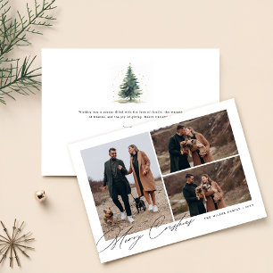 Tarjeta Festiva Festividad de los Navidades de fotografía de perro