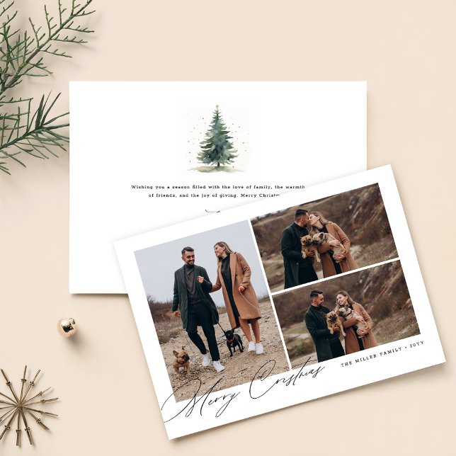 Tarjeta Festiva Festividad de los Navidades de fotografía de perro (Subido por el creador)