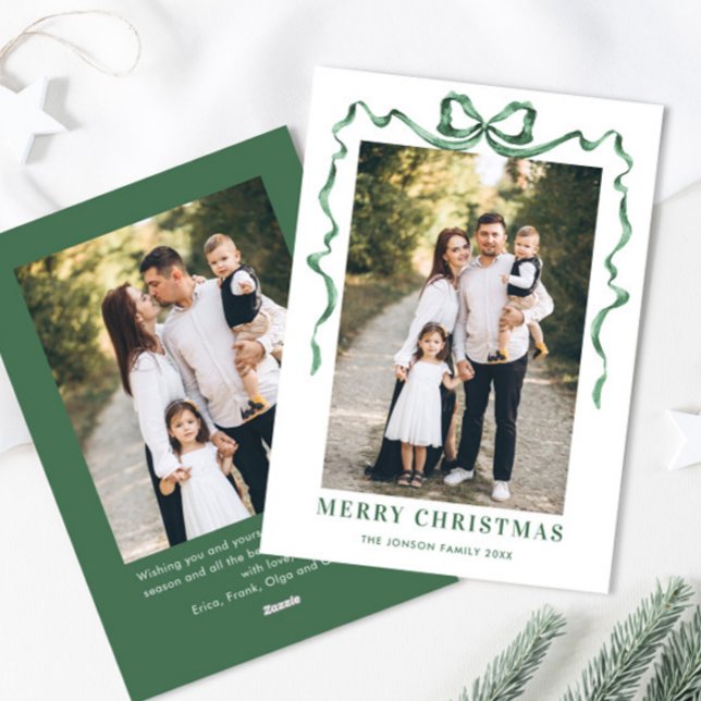 Tarjeta Festiva Festividad de los Navidades verdes ceden la cinta  (Subido por el creador)