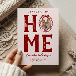 Tarjeta Festiva Festividad de los nuevos Navidades de Doodle Rojos